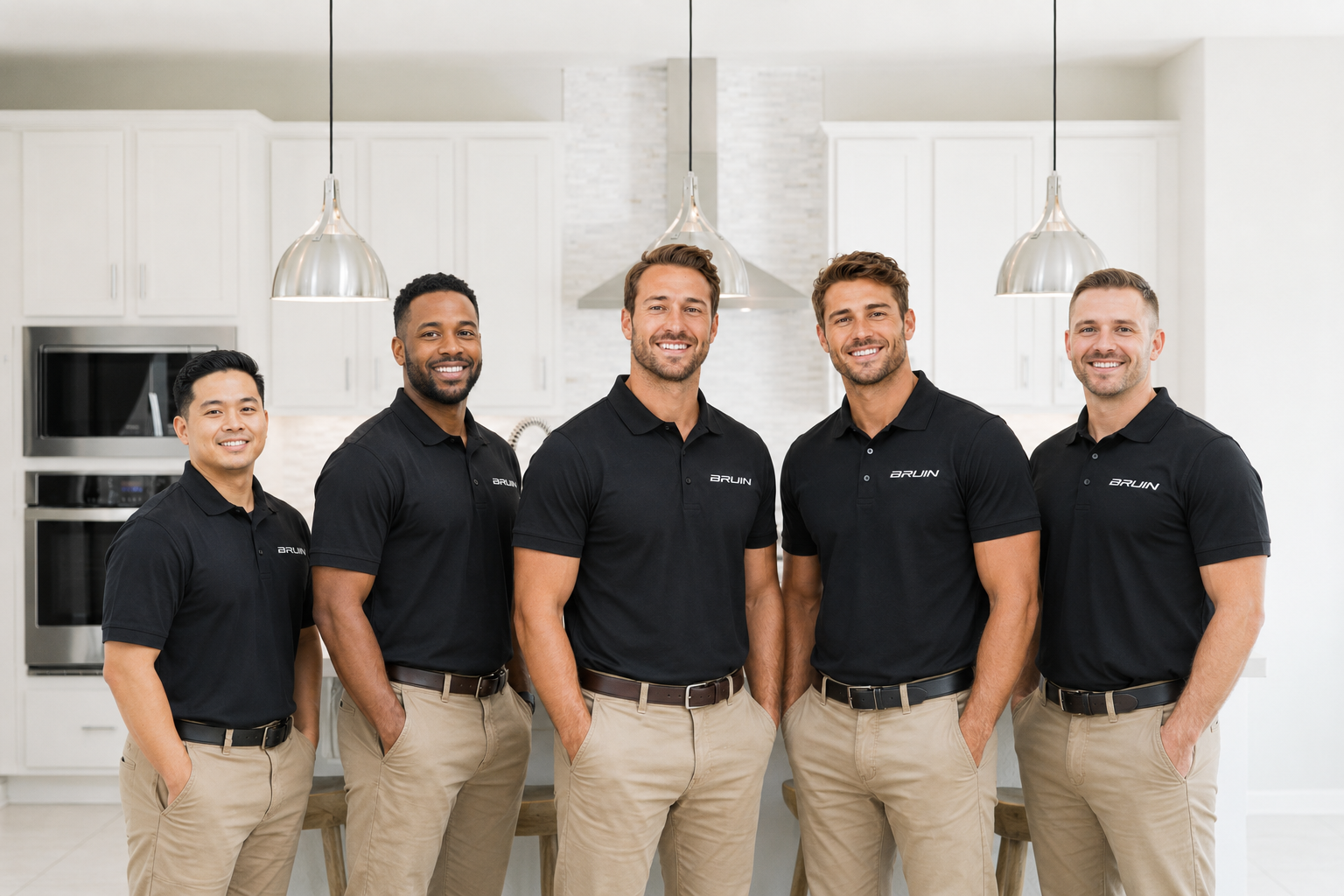Bruin inspection team at a residential property